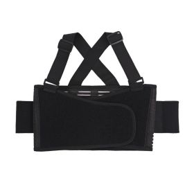 Rib Fracture Fixing Band Chest Protector Waist Belt (Option: Black With Strap-L)