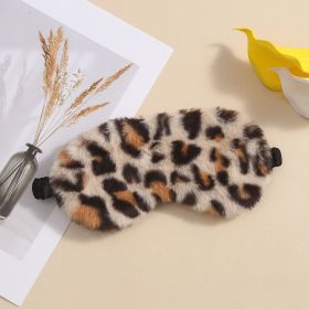 Home Fashion Sleep Plush Eye Mask (Option: Coffee Color)
