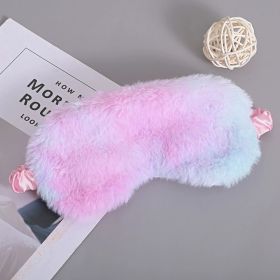 Home Fashion Sleep Plush Eye Mask (Option: Purple Tie Dye)