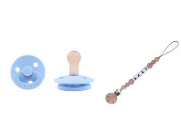 Baby Sleeping Pacifier Silicone Portable (Option: Set)
