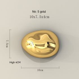 Stone Ornaments Abstract Decorations Creative Background Wall (Option: 10cm Gold No 5)