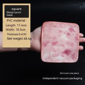 Decoration Fake Beef Model Handmade (Option: Square Luncheon Meat Pieces)