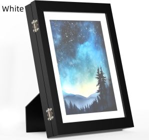 Children's Flip Photo Frame With Stand (Option: White-11.8x8.3inch)