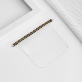 Short Wallet Transformation Transparent Inner Accessories (Option: Brown liner-White Buckle)