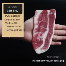 Decoration Fake Beef Model Handmade (Option: Snowflake Beef Cutlets)