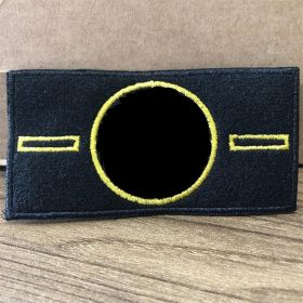 Black Armband Embroidered Compass Epaulet (Color: Gold)