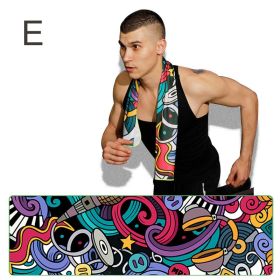 Sweat Absorbing Running Exercise Fitness Towel (Option: E Style)