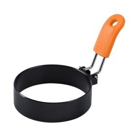 Stainless Steel Round Omelette Maker Silicone Sleeve Handle (Option: Orange-7.5CM)