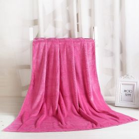 Large Cotton Absorbent Quick Drying Lint Resistant Towel (Option: Pink extra thick-120x200cm)