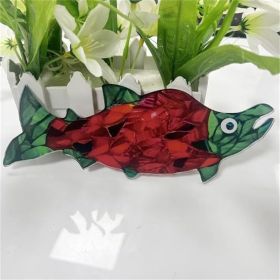 Mountain Range Glass Mosaic DIY Kit (Option: Frog Fish-20x10cm)