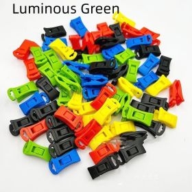 Clothesline Non-slip Clothespin Portable (Option: Luminous Green-8MM)