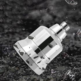 Water Purification Shower Nozzle Filter Top (Color: Silver)