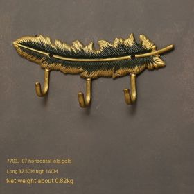 Creative Entryway Key Hook Behind Door (Option: Golden feather)