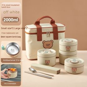 316 Stainless Steel Insulated Lunch Box Office Worker (Option: Style 3)