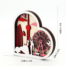Valentine's Day Ferris Wheel Shape Decoration (Option: QR 23007-16x2x16)