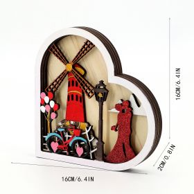 Valentine's Day Ferris Wheel Shape Decoration (Option: QR 23006-16x2x16)