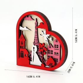 Valentine's Day Ferris Wheel Shape Decoration (Option: QR 23005-16x2x16)