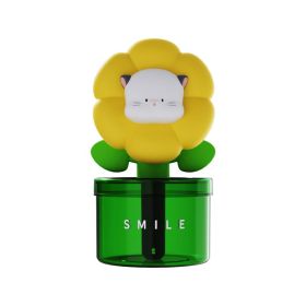 Small Flower Humidifier USB Charging Desktop Creativity (Option: Four Hair Humidifier-USB)