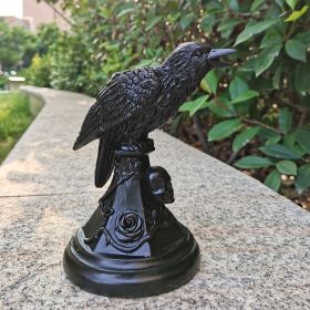 Halloween Candlestick Resin Desktop Decoration (Option: Crow Candlestick)