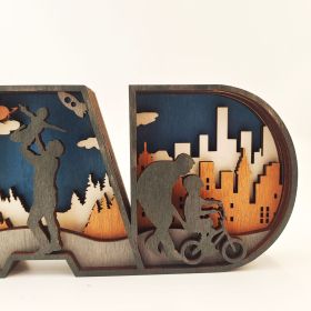 Wooden Crafts Decoration Creative Home Decoration (Option: Large Dad)