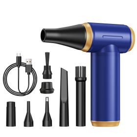 Mini Fan Handheld Wireless Car Dust Blower (Option: J01 Blue-USB)