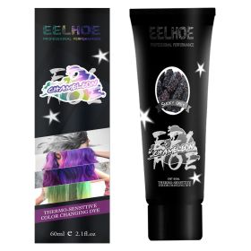 Gradient Hairdressing Agent Is Mild And Does Not Hurt Hair Or Scalp (Option: Black And Silver)