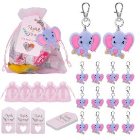 Elephant Party Theme Birthday Party Scene Layout Decoration Suit (Option: Baby Girl Pink 30 Pack)