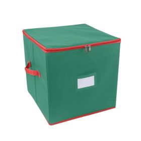 64 Grid Christmas Color Ball Storage Box Clothing Clutter Storage Box (Option: Green-33x33x33cm)