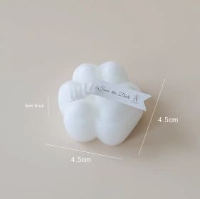 Creative Photo Props Diy Home Decoration Kitten's Paw Candle (Option: Milky White)