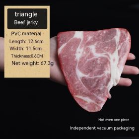 Decoration Fake Beef Model Handmade (Option: Triangle Beef Cutlets)