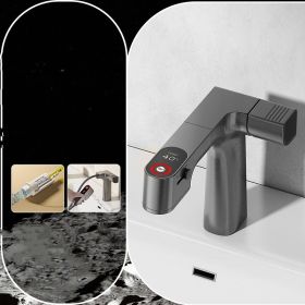 Cream Wind Basin Faucet Pull-out Type (Option: Gun Grey)