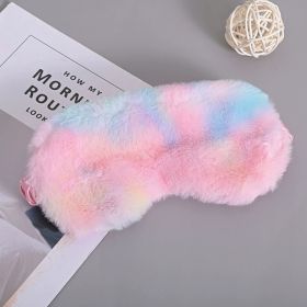 Home Fashion Sleep Plush Eye Mask (Option: Deep Colorful)