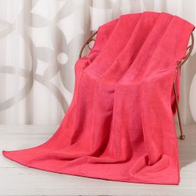 Large Cotton Absorbent Quick Drying Lint Resistant Towel (Option: Rose-80x190cm)