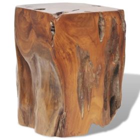 Stool Solid Teak Wood (Color: Brown)