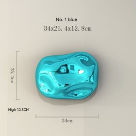 Stone Ornaments Abstract Decorations Creative Background Wall (Option: 10cm Blue No 5)