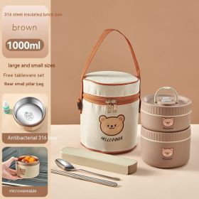 316 Stainless Steel Insulated Lunch Box Office Worker (Option: Style 2)