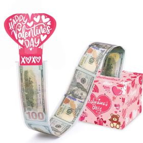 Valentines Day Surprise Box Explosion Gift Creating The Most Interactive Envelope Bounce Creative Diy Folding Paper Money Box (Option: Valentine's Day Money Box A)