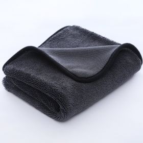 Small Braid Twisting Towel Car Glass Washing Cleaning (Option: Gray-60x160)